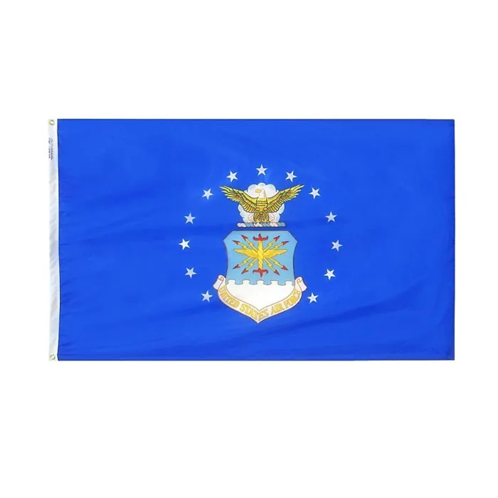 Drapeau historique américain de l'armée de l'air américaine, 3x5 pieds, Double couture, en Polyester 100D, cadeau de Festival, intérieur et extérieur, imprimé, vente en gros