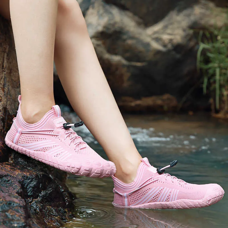Breathable Unisex Aqua Wedge Sneakers For Women For Water Sports, Diving,  Swimming, And Fishing Five Finger Socks Included X0728 From Musuo07, $21.1