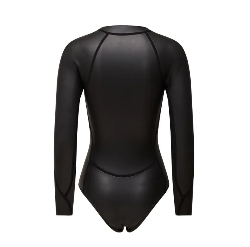 Neoprene long outlet sleeve swimsuit