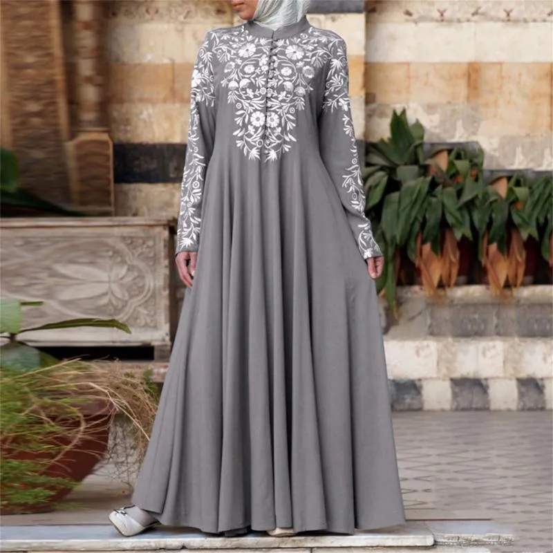 Grey shop abaya dress