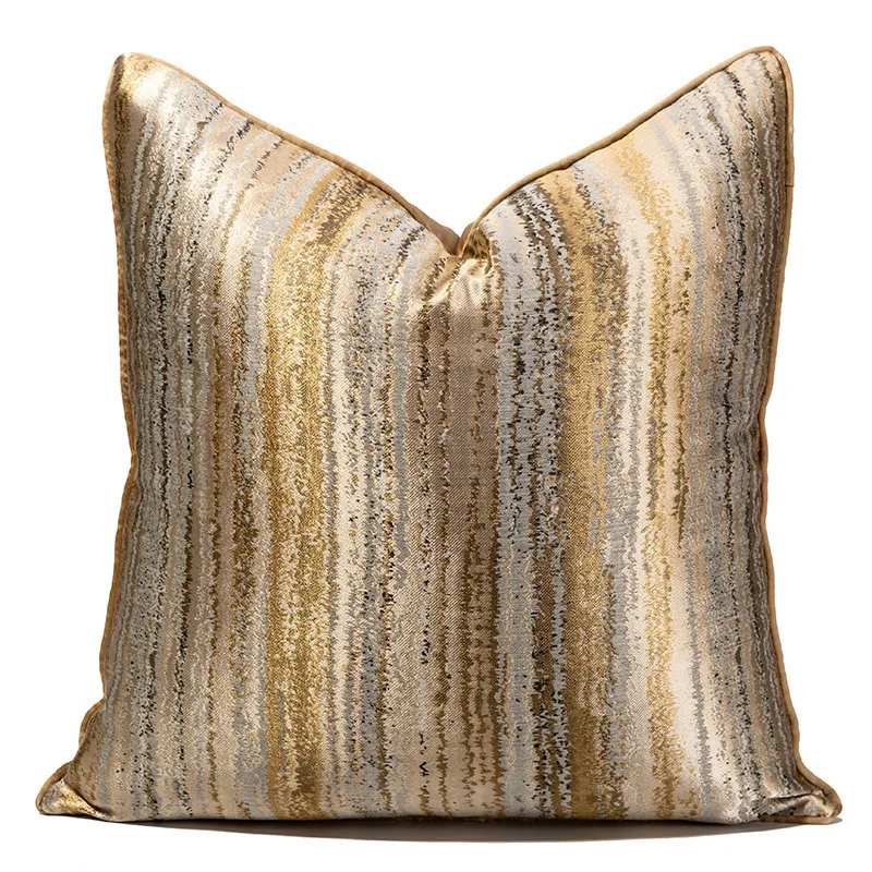 Coussin d'or Couverture de luxe Home Decor Throm Taie d'oreiller pour chaise Salon Hôtel Mode Taie d'oreiller décorative 45x45 50x50 210315