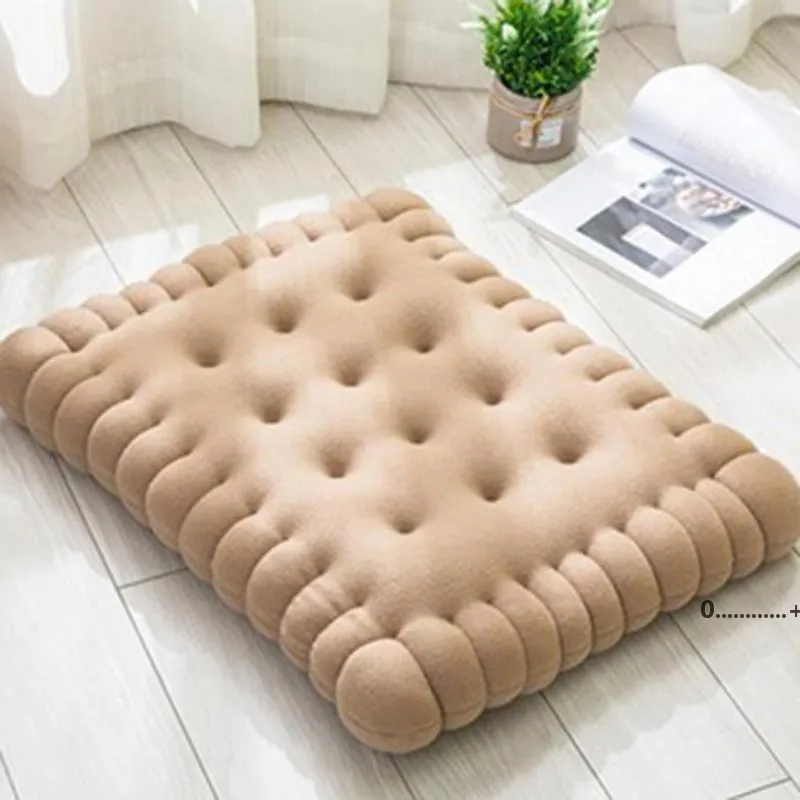 クッション/装飾的な枕のかわいいビスケットの形の抗疲れPPの綿の柔らかいソファのクッションのための寝室のオフィス寮RRE10656
