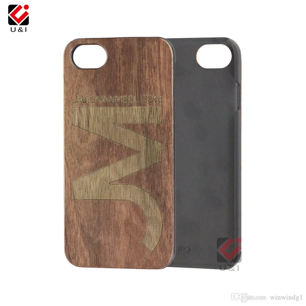 Natural Wood Pattern Laser Custom Logo Anti-fouling Phone Cases For iPhone 11 12 XS XR X