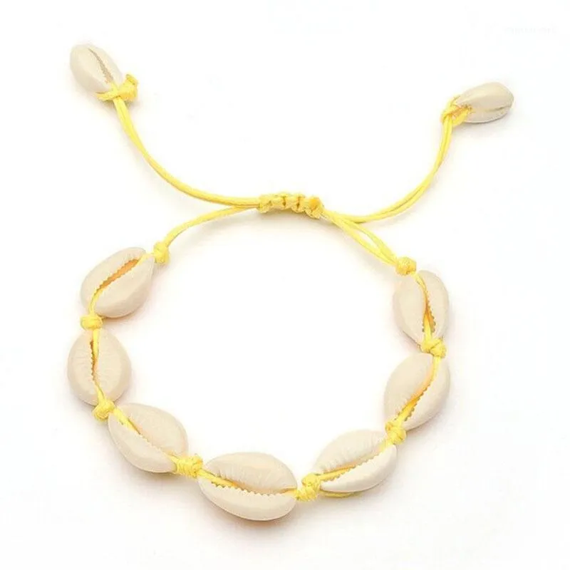Designer Originele natuurlijke shell armband vrouwen prachtige handgeweven sieraden maken fabrieks directe verkooppant.