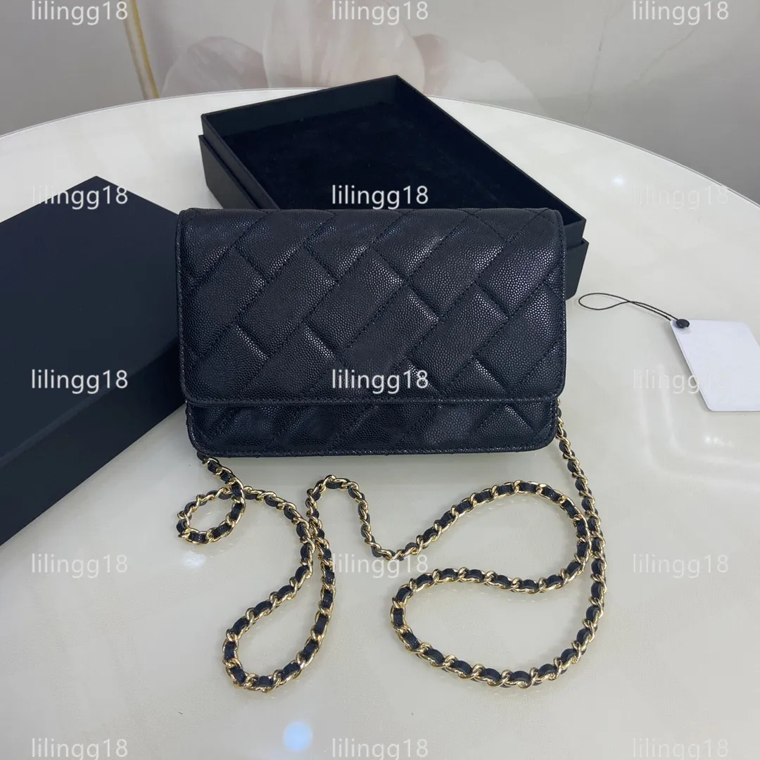 Luxurys Designers chain shoulder bags wallet Plaid line Hobo Cross body purses Totes double letter solid buckle square stripe women's handbags Card Holders