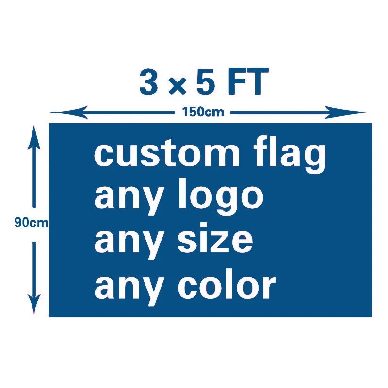 Aangepaste vlag premium kwaliteit gratis FedEx kostenontwerp 100D polyester 150x90cm sportreclame club logo digitale printbanner