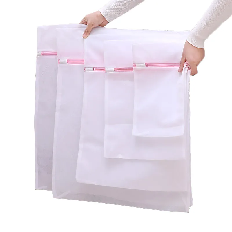 Mesh Mesh Bag For Clothes 3040cm Laundry Blouse Hosiery Stocking Underwear  Washing Care Bra Lingerie For Travel From Mm_wholesale, $0.38