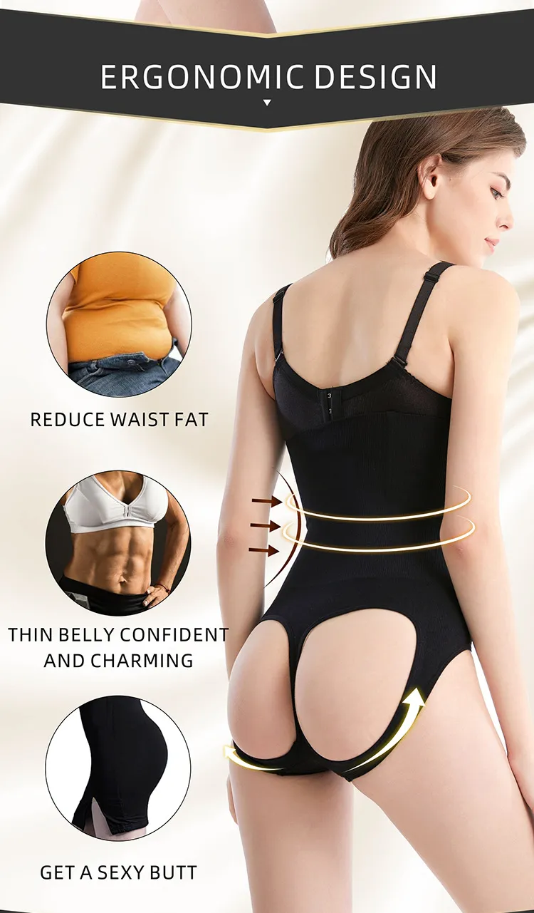 Breathable High Waist & Tummy Shapewear With Hollow Hip Lift Slimming Belly  Seamless Body Shaper Thong In Black/Skin Colors DHL Shipping From Buymall,  $8.08