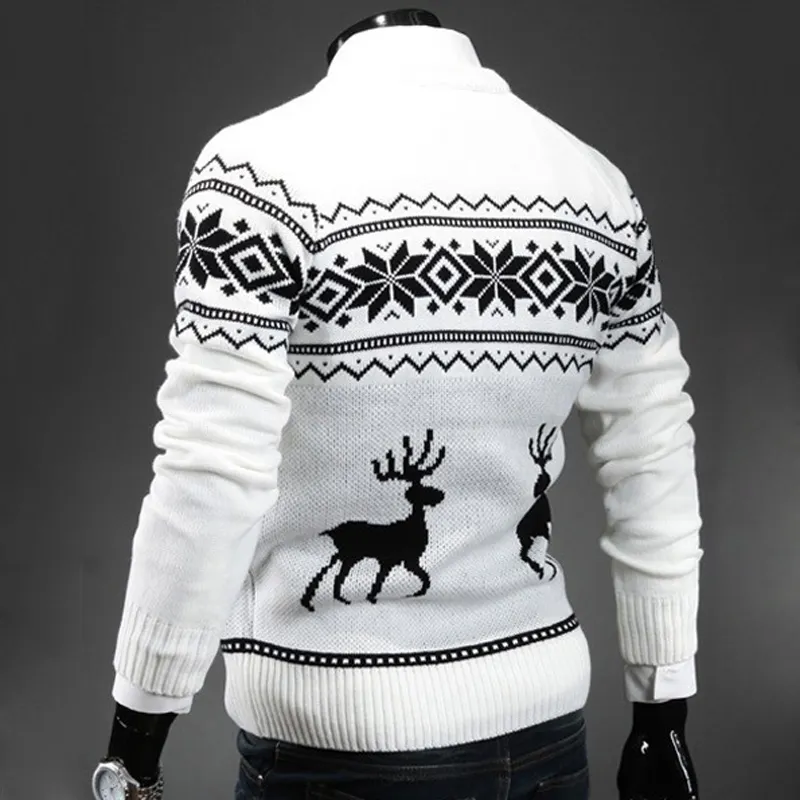 Herten Kerst Truien voor Man O Hals Casual Trui Mannelijke Trui Mannen Jumper Heren Truien Sueter Slanke Top Winter Sweters T200402752