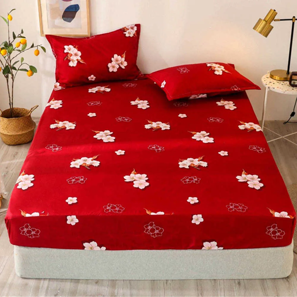 Lenzuola King Size Set Di Lenzuola Con Angoli A Forma Di Cuore  Coprimaterasso Matrimoniale Sabanas Con Elastico Bonenjoy 1 Pz Ding 210626  Da 10,69 €