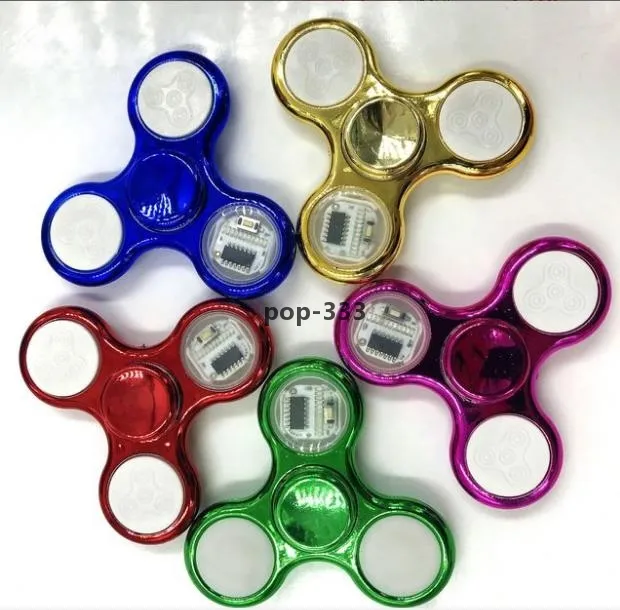 Eldivenler Elektroliz 18 - LED Yanıp Sönen Fidget Spinner Plastik Oyuncak Çocuklar için