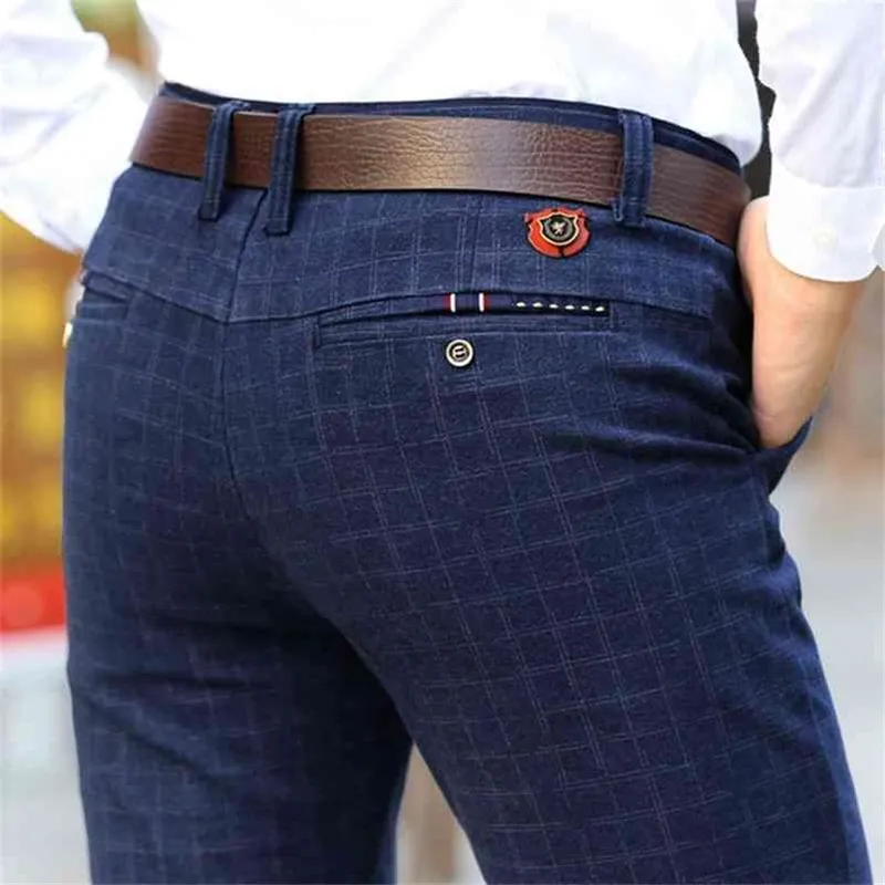 England plaid pants and dress pants men sanding male trousers men's Spring and autumn Long pants 210723