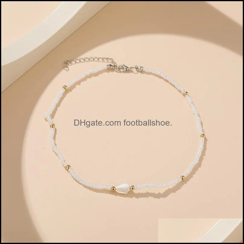 Bohemian Natural Shell Choker Necklace Fashion Summer Beach Charm Seashell Beads Chokers Necklaces Jewelry for Women Girls