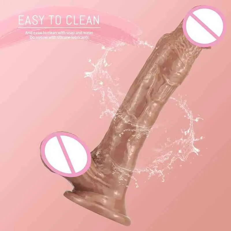 NXY Dildos Anal Toys Iron Egg Super Thick Simulation Penis Big Stallion Female Sm Gay Adult Sex Products Cock Dildo Plug 0225
