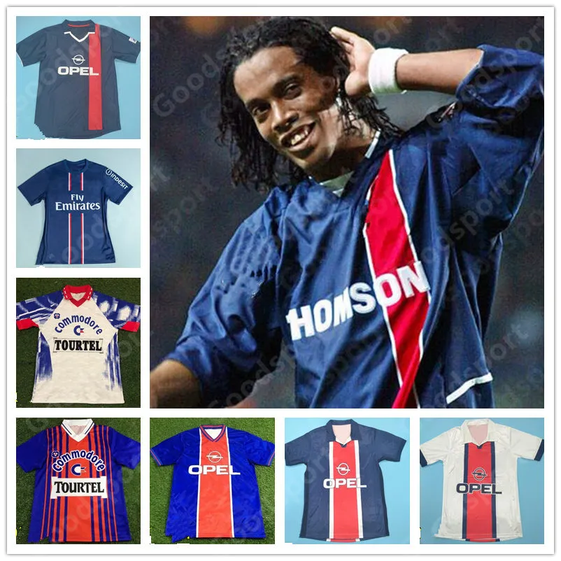 Retro paris 98 93 95 03 Formalar 10 Ronaldinho 11 Chulapa 9 Cardetti futbol Ibrahimovic Cavani OKOCHA LEROY Weah Susic futbol Mbappe