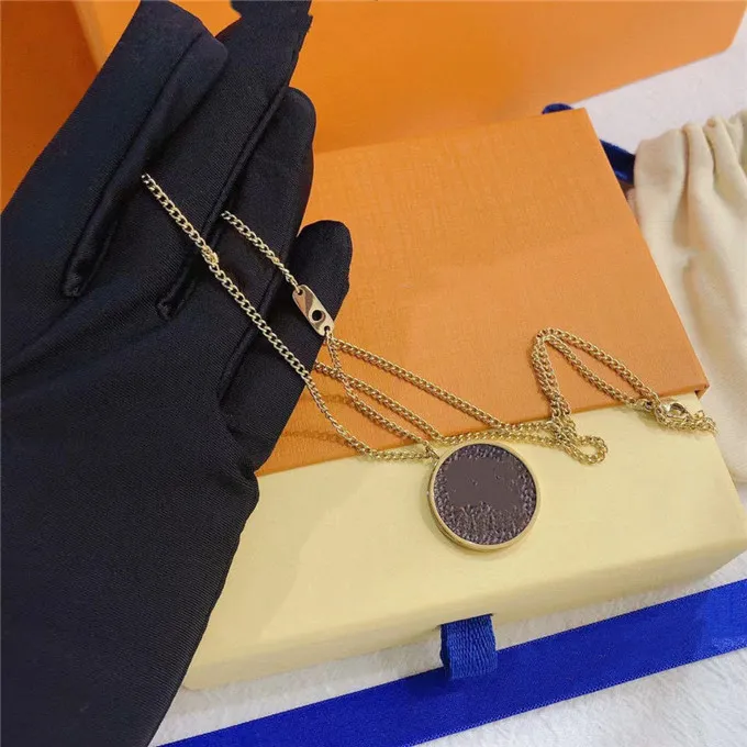 2021 Hangers Dames Luxe Designer Sieraden Hanger Kettingen Rvs Mens Love Necklace Gold Chain Box Armband