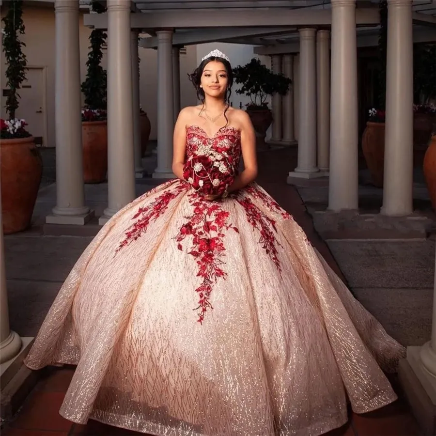 Vestido de 15 rosas deals