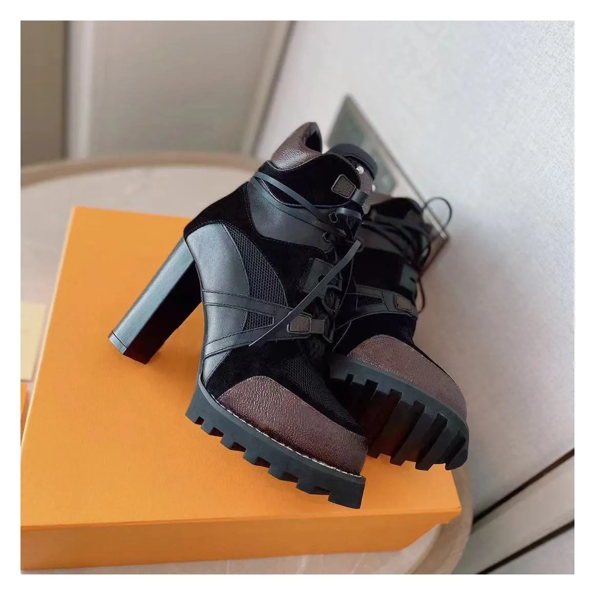 Ladies leather biker online boots