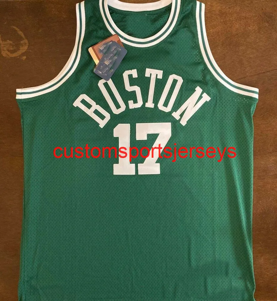 Mens Women Youth John Havlicek Basketball Jersey Embroidery Add