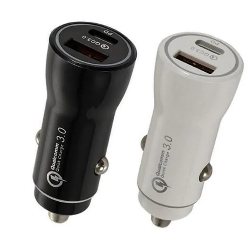 QC3.0 Fast Car Chargers Quiclk SCP PD Type C n USB Connector For all the smart Phone