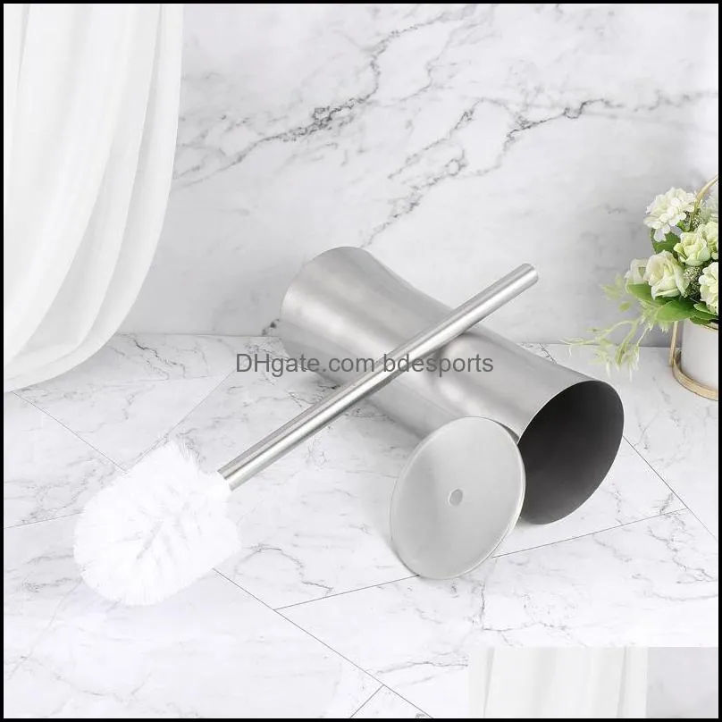 Bath Accessory Set 1PC Closet Bowl Brush Bathroom Toilet Dead Corner Stainless Steel Household Supply