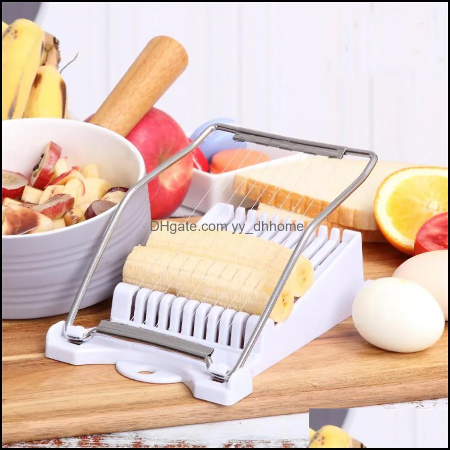 Luncheon Meat Slicer Boiled Egg Fruit Slicer Stainless Steel Soft Food Cheese Sushi Cutter Canned Meat Cutting Tool Kitchen Gadgets