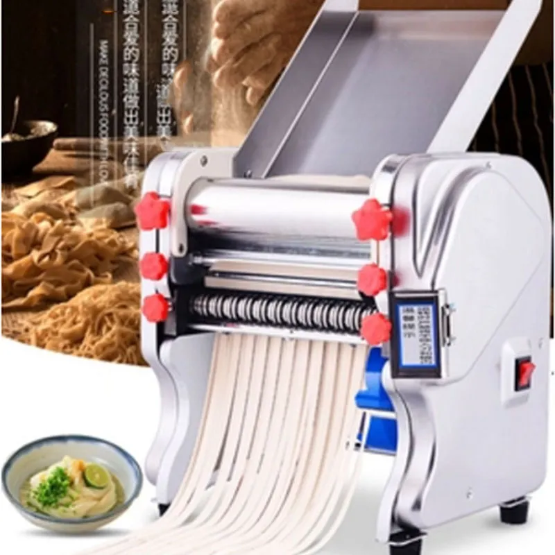 550W Automatic Electric Noodle Making Pasta Maker Dough Dumpling Skin Roller