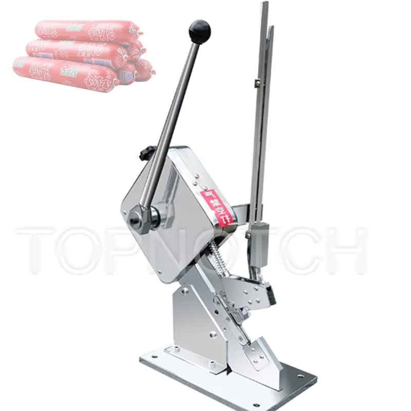 Manual Sausage And Ham Tying Machine Round Button Buckle Sealing Maker