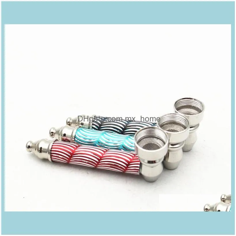 Smoking Pipes Scale Shaped Tobacco Pipes Metal Portable Pipes Stainless Steel Smoke Pipe Portable Oil Burner Pipe Smoking Accessorie