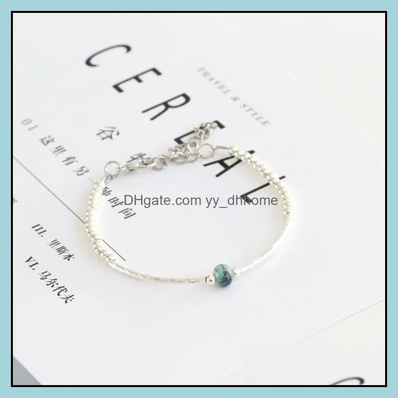 Charm Bracelets Women Original Design Temperament Sweet Handmade Alloy And Ceramic Simple Small Jewelry Fashion Gift