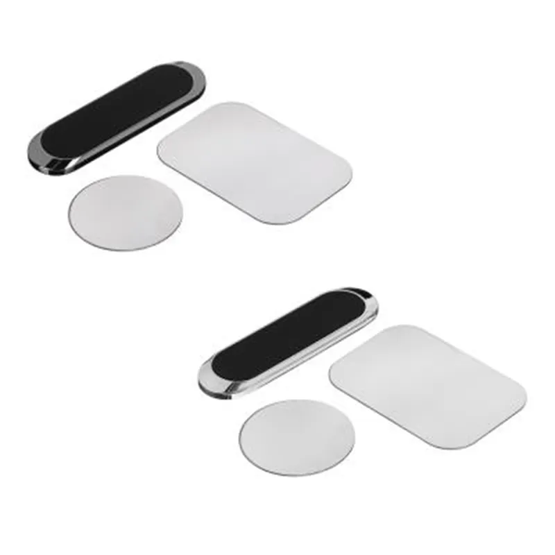 F6 Mini Strip Shape Portable Magnetic Cars Phone Holder Simple Stand Metal Strong Magnet Suction GPS Car Mounts for All Smartphones
