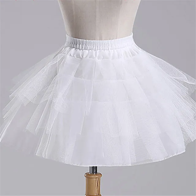 Jupon blanc pour filles Crinoline sous-jupe fleur fille robe de bal robe de bal jupe bouffante Jupon