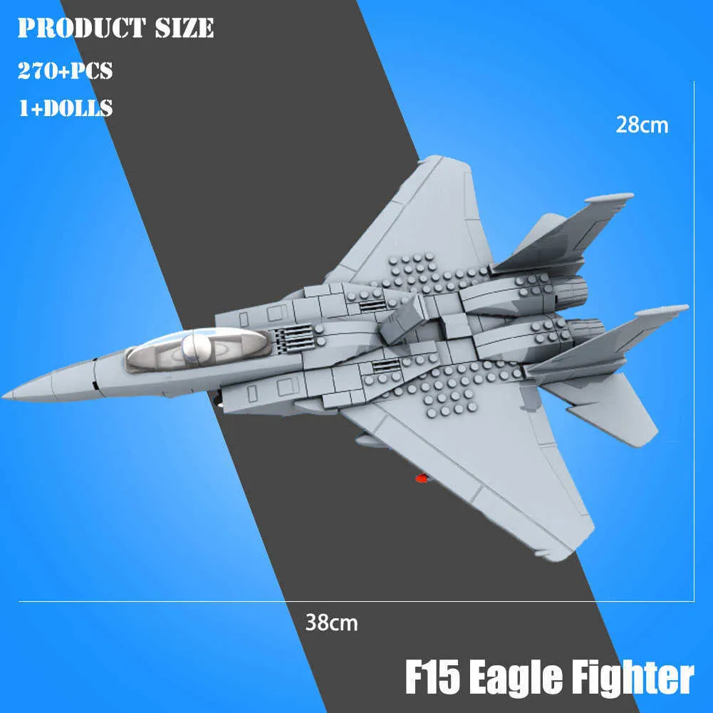 JMBricklayer 60003 Set Mattoncini Caccia F-22 Raptor – Modellino Militare Per Adulti E Ragazzi 14+, Con Base Espositiva - 3
