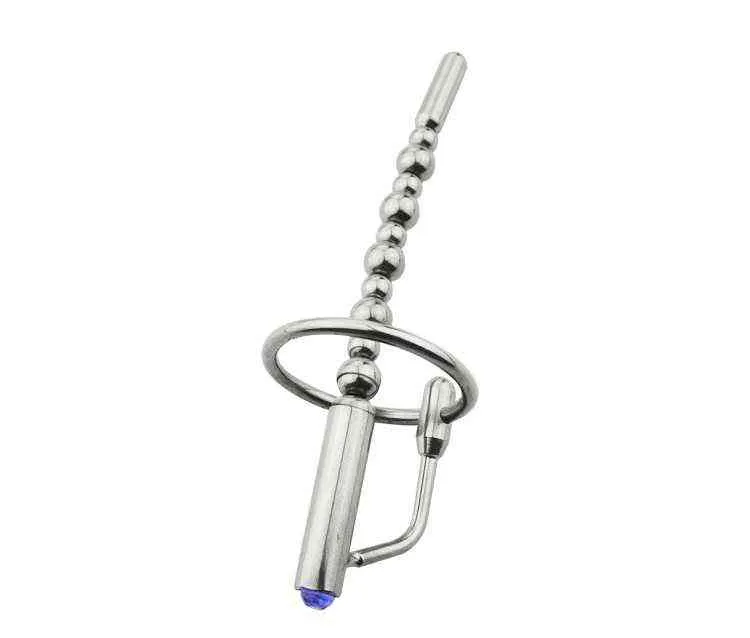 Male-Stainless-Steel-Urethra-Catheter-with-2-size-Cock-ring-Penis-Urinary-Plug-Sex-Toy-Adult (2)