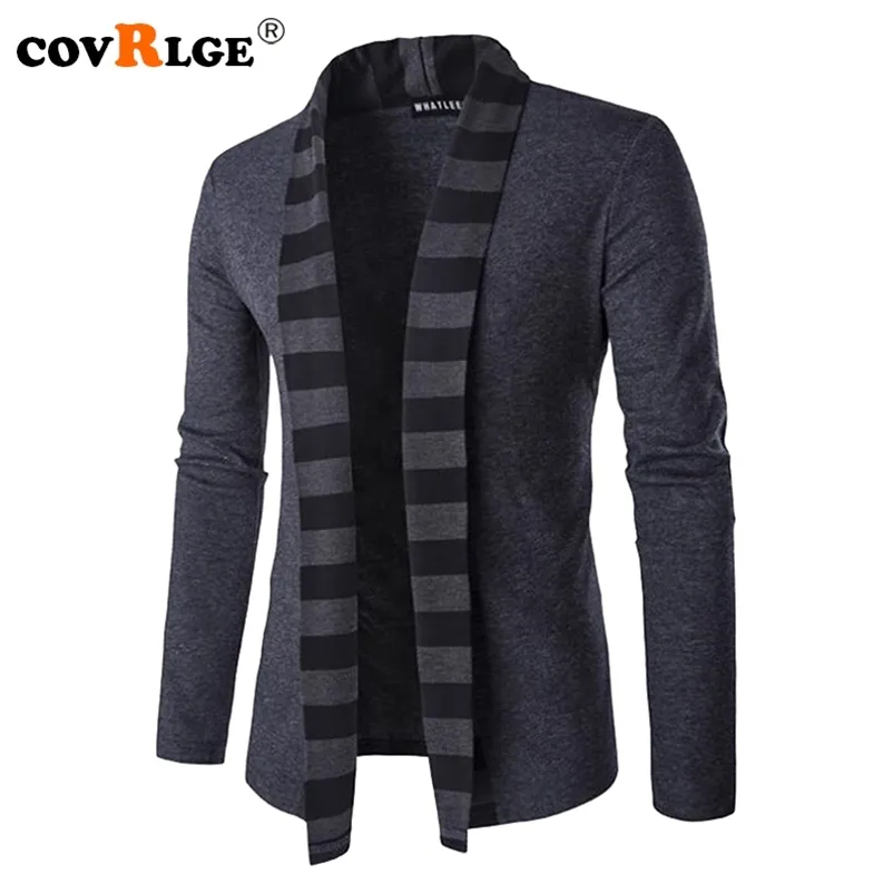 Covrlge Mens Swetry Z Długim Rękawem Sertigan Mężczyzna Pull Style Cardigan Clothings Moda Casual Mężczyźni Knitwear Sweter Płaszcze MZL047 211018