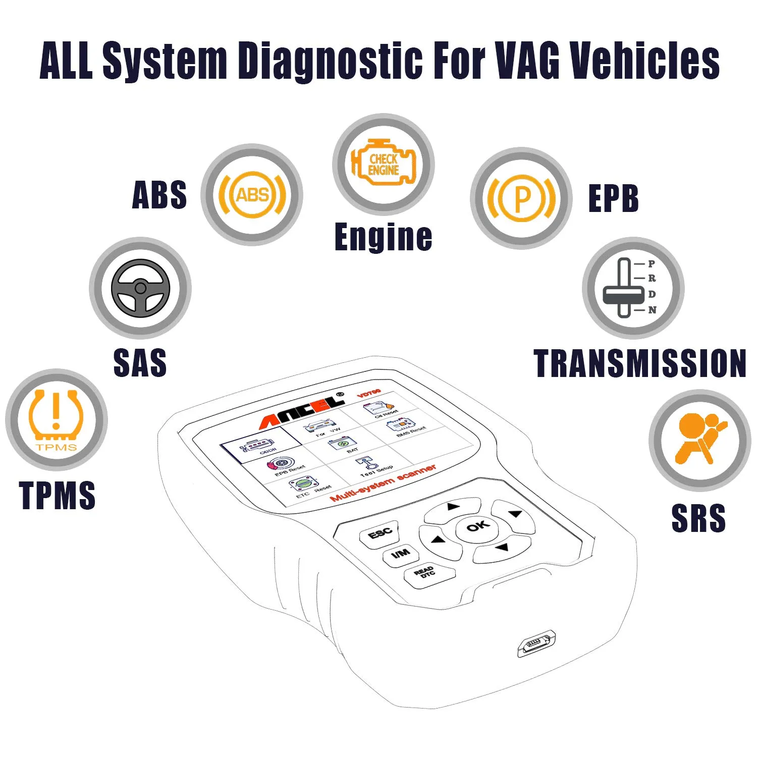 車用故障診断機 EPB/オイルリセット 【公式通販】