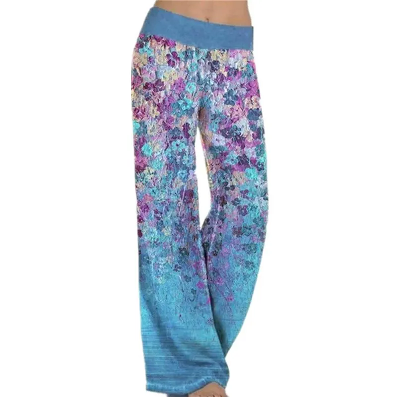 Dames Broek Capris Casual Losse Dame 2021 Vrouwelijke Print Yoga Wide Leg Sport Sport Dames Fitness Outdoor Lente Vrouw Kleding