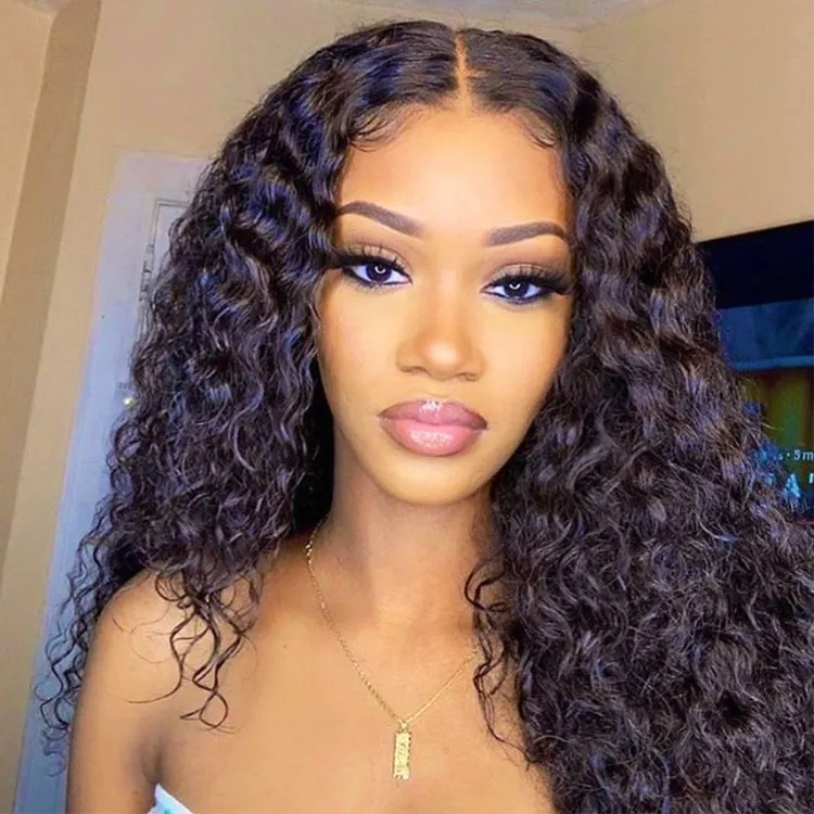 (Transparent Lace 13x4) Brazilian Water Wave Wig