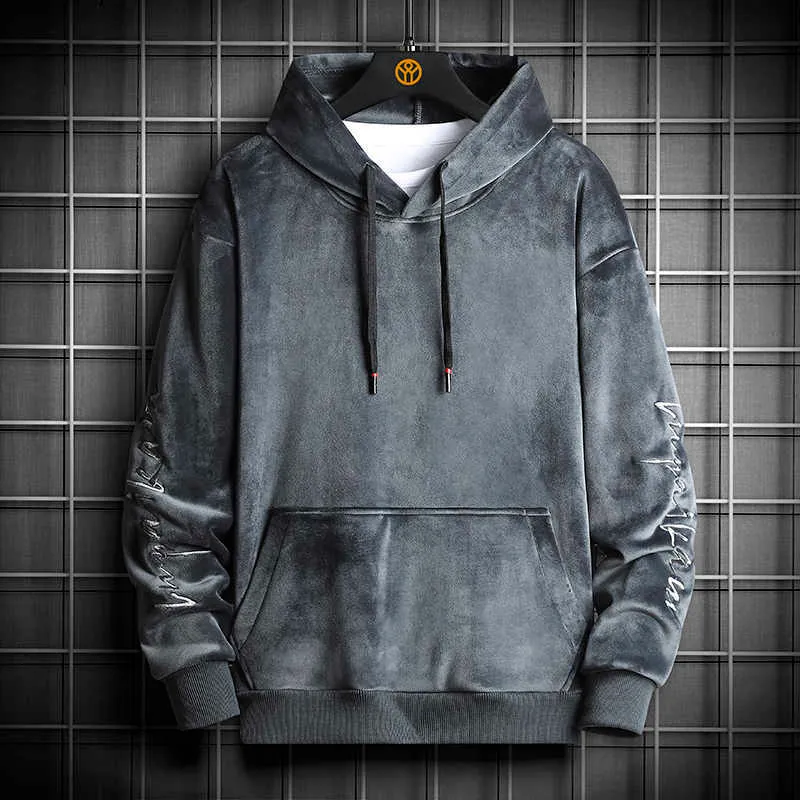 Men's velvet sweatshirts discount