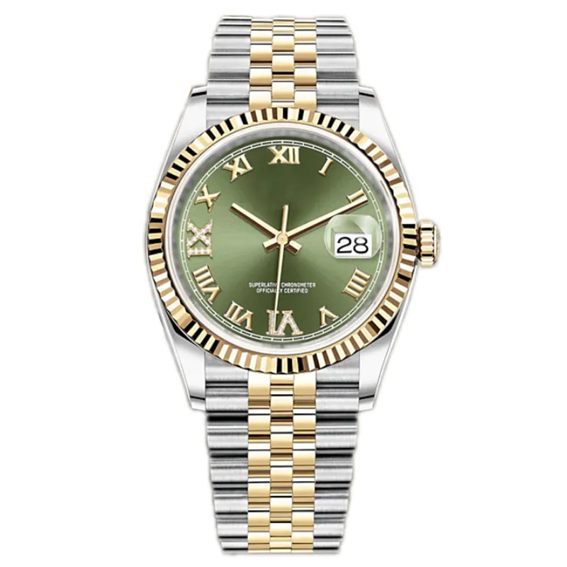 Watchsc-U1 Qualidade de Fábrica 41mm 36mm Mecânica Automática Mens Relógios Bezel Aço Inoxidável Mulheres Diamante Senhora Relógio À Prova D 'Água Relógios de Pulso Luminosos