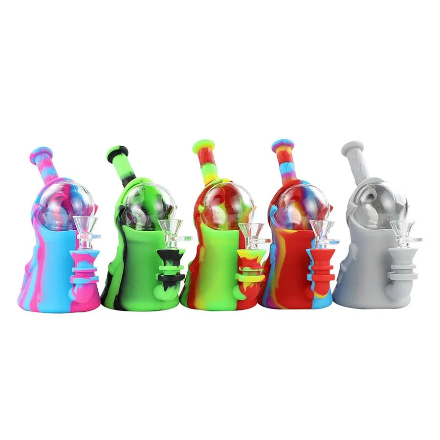 Monster waterpijp siliconen bubbler roken bong pijpen waterpijp glazen waterpijpen dab rigs eenogige waterpijpen gunstige prijs voor producten van hoge kwaliteit