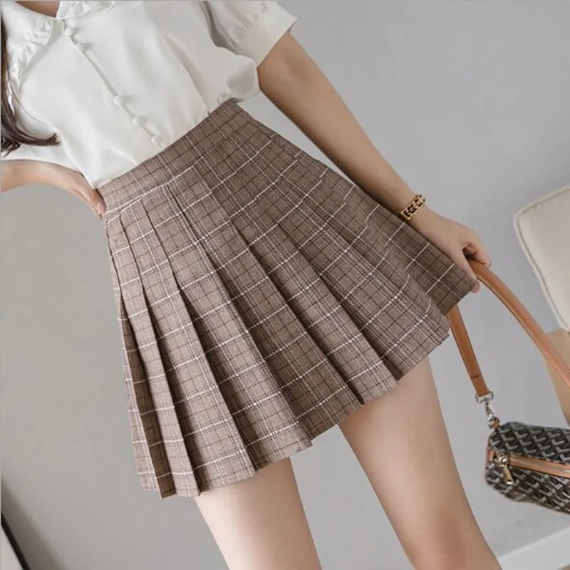 Save Big on Bulk Plaid Skirt Women Plus Size Plaid Skirt Women High Waist  Pleated Mini Skirt Summer Style, Cute Sweet, Perfect For Dance, Plaid