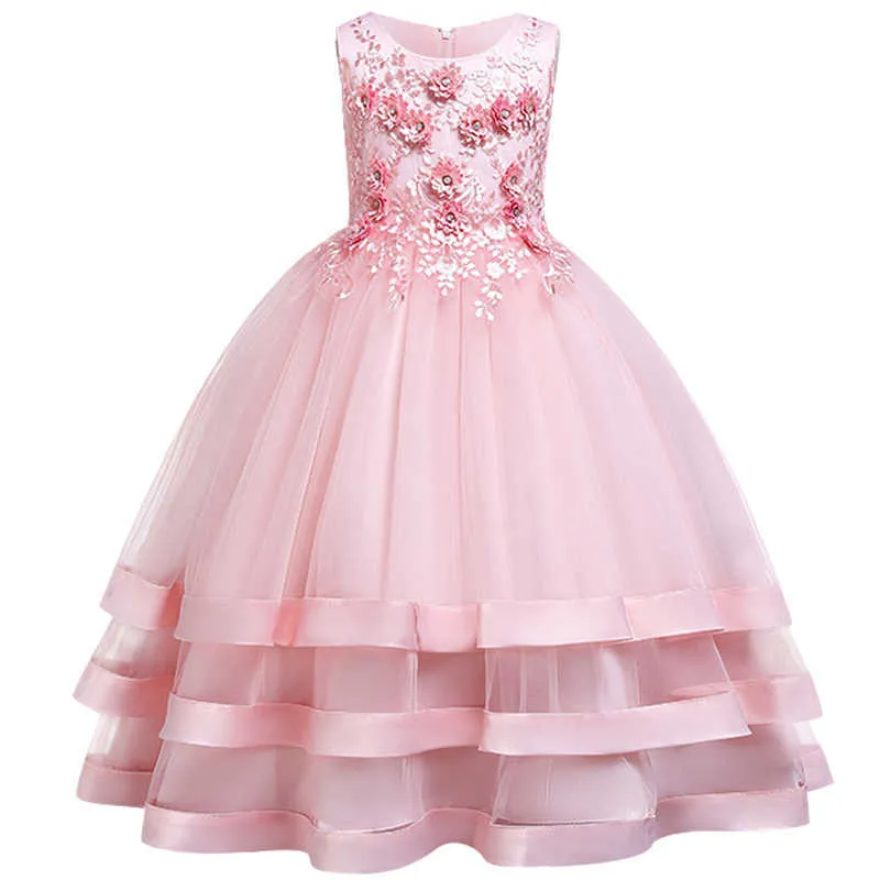 New-Children-elegant-Wedding-Dress-After-Short-Before-Mopping-the-floor-Long-Beading-embroidery-princess-Party (1)