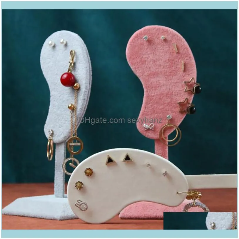 Fashion Earring Display Stand Multi-Color Microfiber Holder Ear Clip Stud Jewelry Organizer Pouches, Bags