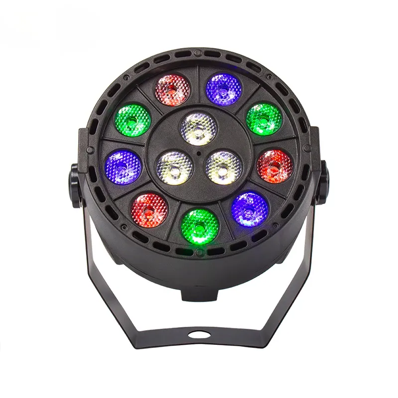 54x3W LED Par Light RGBW Disco Wash Light Equipment 8 Canais DMX 512 LED Uplights Strobe Stage Lighting Effect Light 12x3W337d