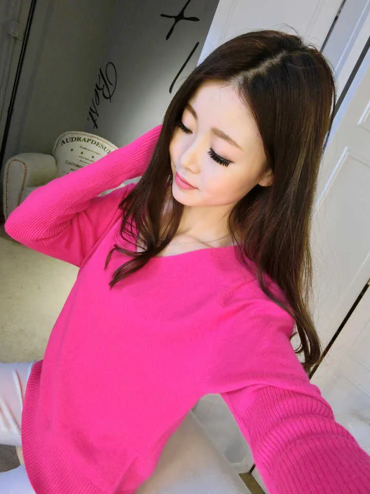LOWEST-PRICE-Fashion-Women-s-Pullover-Sweater-Lady-V-neck-Batwing-Sleeve-Cashmere-Wool-Knitted-Solid (5)