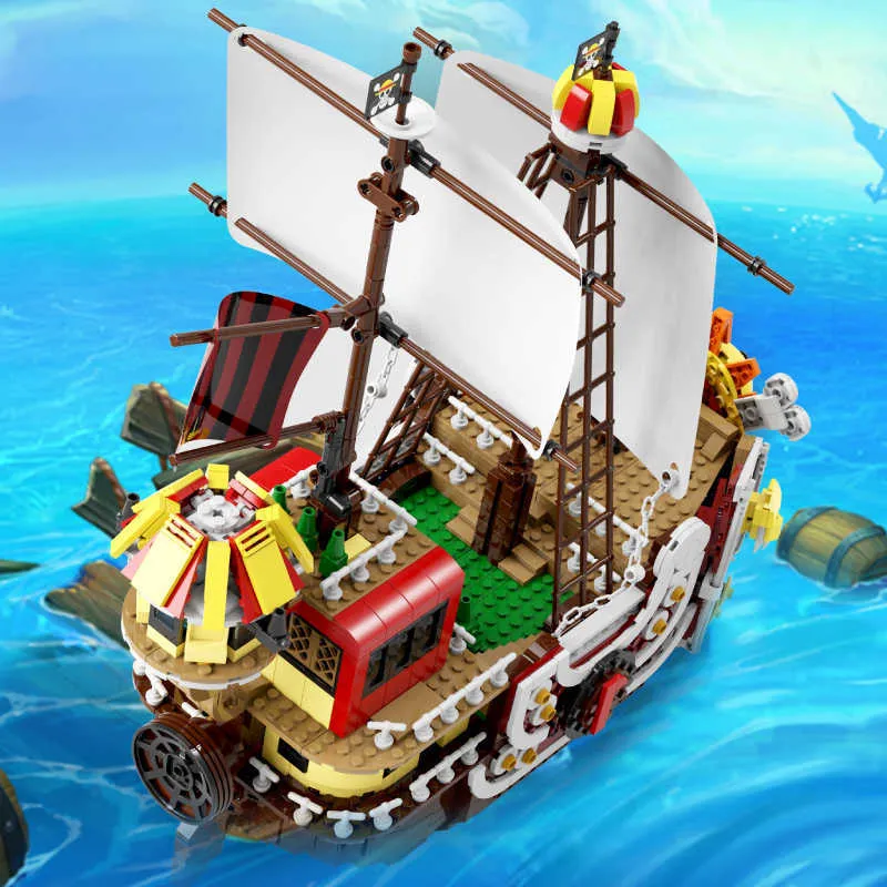 IDEAS Thousand Sunny Pirate Ship Building Blocks Set Perfect Toy