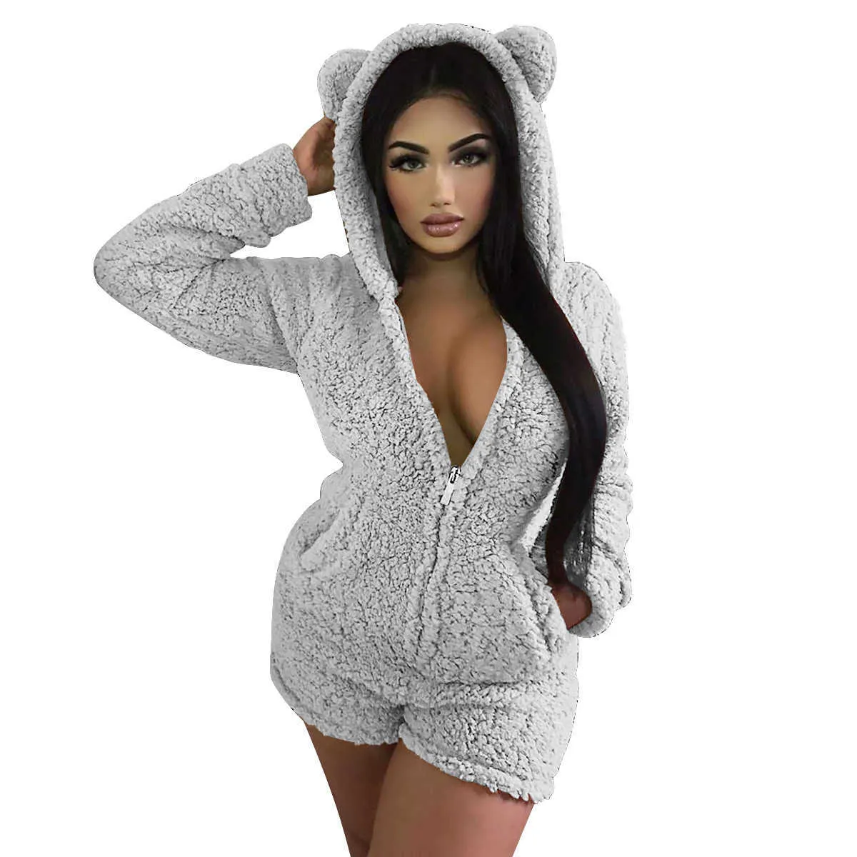 Womens sales fuzzy onesie