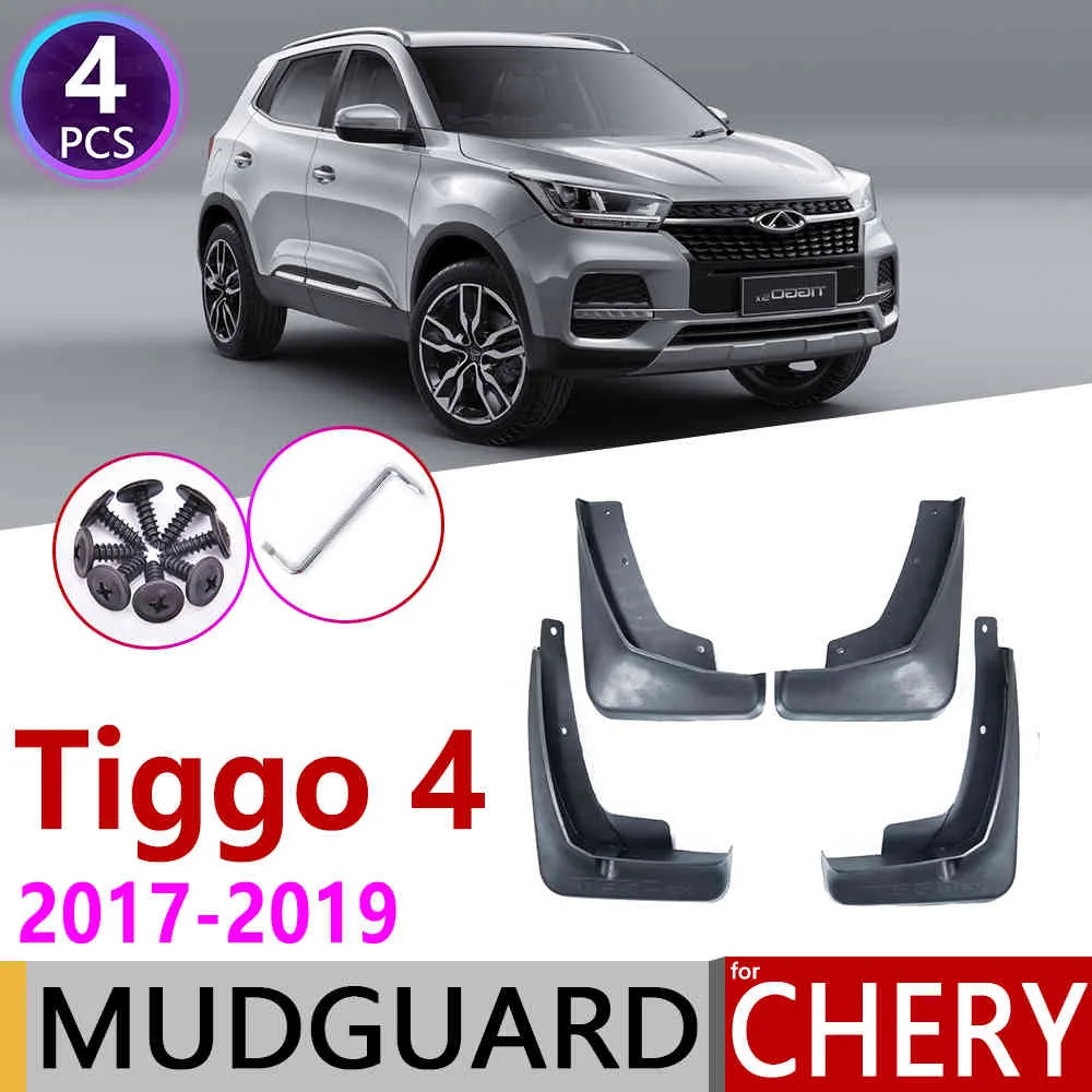 4 pezzi per Chery Tiggo 4 Tiggo4 5X 2019 anteriore posteriore parafango auto parafango paraspruzzi paraspruzzi paraspruzzi accessori