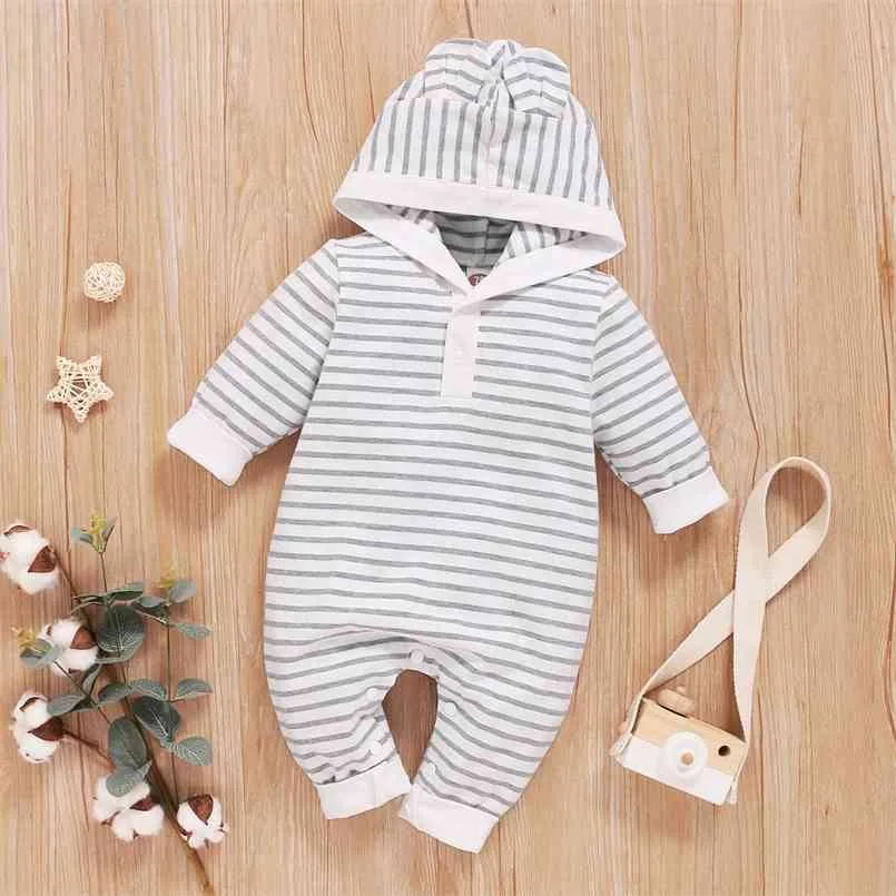 Baby gestreepte jumpsuits 210528